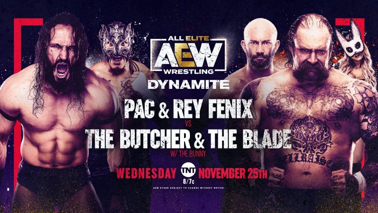 Pac & Rey Fenix VS Butcher & Blade (With Bunny) – Tag Team Match: AEW Dynamite (11/25) – Live Results & Pro Wrestling News