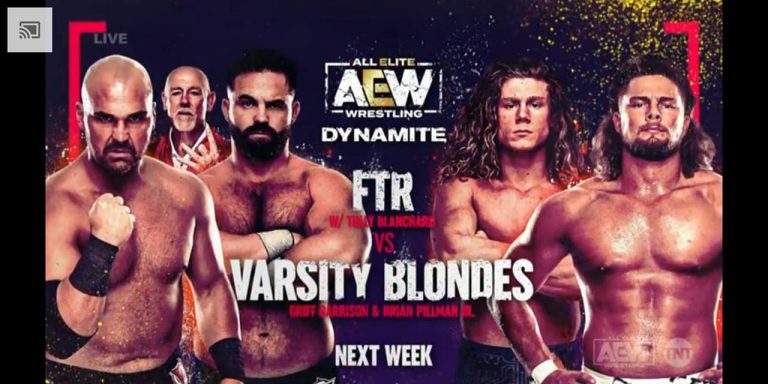 FTR (With Tully Blanchard) VS Varsity Blondes in Tag Team Action: AEW Dynamite (12/9) – Preview & More – PRO WRESTLING NEWS