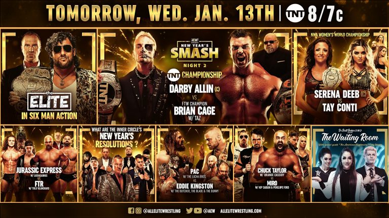 AEW NEW YEAR’S SMASH 2: The Inner Circle’s New Year’s Resolution, Darby Allin VS Brian Cage, Miro VS Chuck Taylor, The Bullet Club & More: Dynamite (1/13) RESULTS, REVIEW & Pro Wrestling News