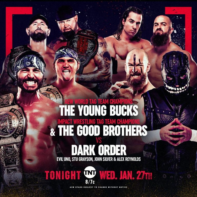 The Young Bucks & Good Brothers VS Dark Order – 8 Man Tag Team Action: AEW Dynamite (1/27) – Live Results & PRO WRESTLING NEWS