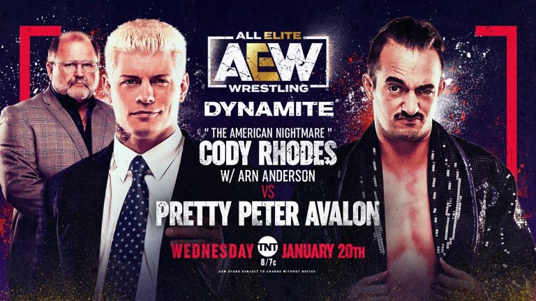 Cody Rhodes VS Pretty Peter Avalon: AEW Dynamite (1/20) Preview & Pro Wrestling News