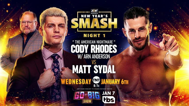 Cody Rhodes (With Snoop Dogg) VS Matt Sydal & Darby Allin – Brian Cage TNT Title Weigh In – New Year’s Smash: AEW Dynamite (1/6) – Live Results & Pro Wrestling News