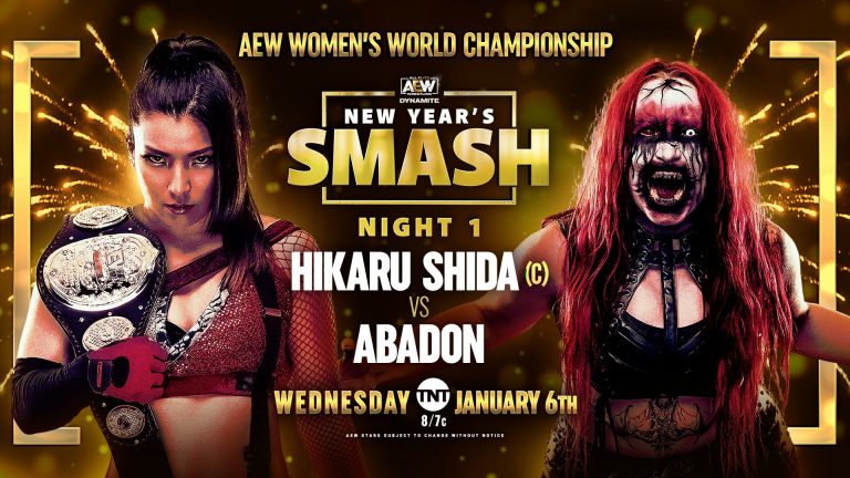 Hikaru Shida VS Abadon – Women’s World Title Match – New Year’s Smash: AEW Dynamite (1/6) – Live Results & Pro Wrestling News