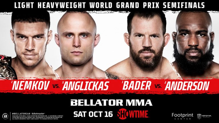 BELLATOR MMA 268: Light Heavyweight World Grand Prix Semifinals Event – Live on SHOWTIME – MMA News