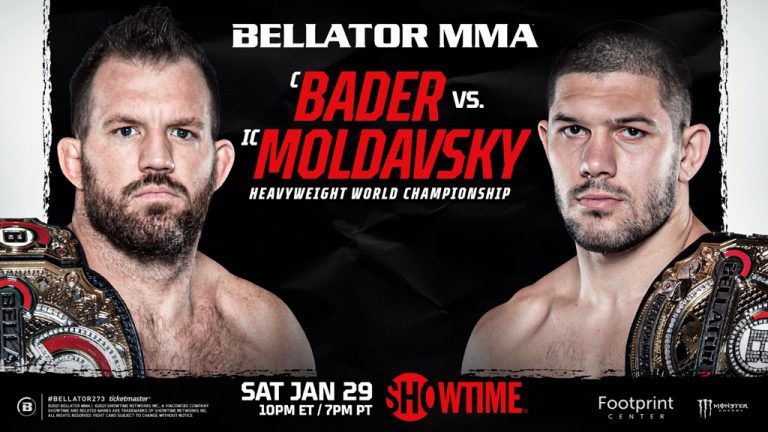 BELLATOR MMA World Heavyweight Unification: Ryan Bader VS Valentin Moldavsky Set For January 29 – MMA News