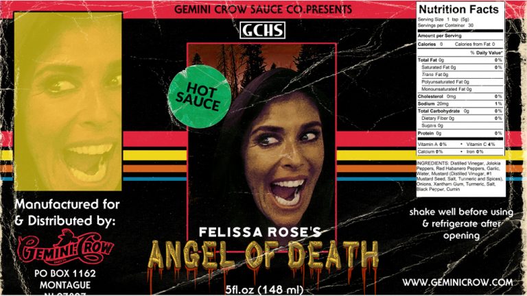 GEMINI CROW ANNOUNCES COLLABORATIVE HOT SAUCE with SLEEPAWAY CAMP’s FELISSA ROSE – Horror News