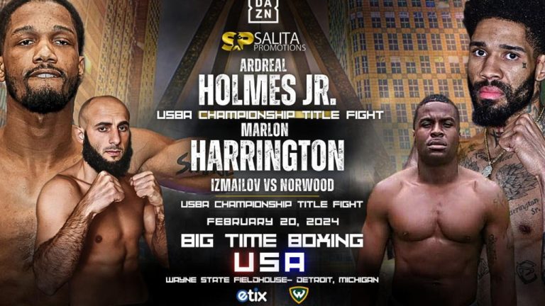 Flint’s Ardreal Holmes Jr. defends his USBA Super Welterweight Championship against Detroit’s Marlon Harrington – Breaking Boxing News